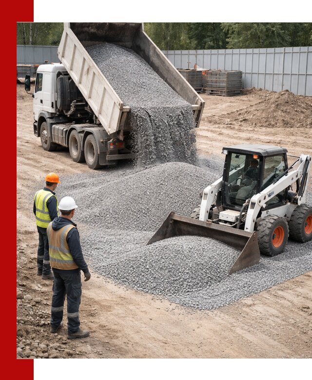 Доставка и продажа гранитного щебня фракции 0-5 в Великом Новгороде