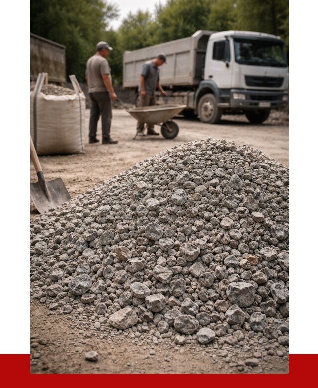 Гранитный щебень фракция 20-40 в Великом Новгороде от 3274 руб. ПРОНЕРУДВлк