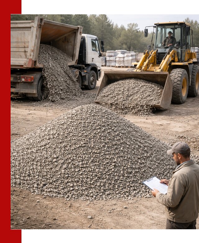 Гравийный щебень фракция 5–10 с доставкой в Великом Новгороде