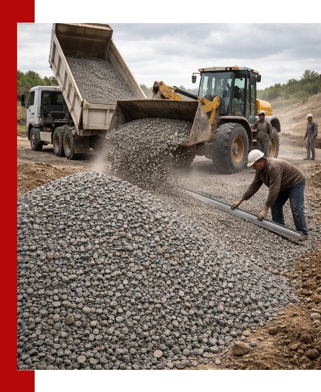 Гравийный щебень фракция 5-20 с доставкой в Великом Новгороде
