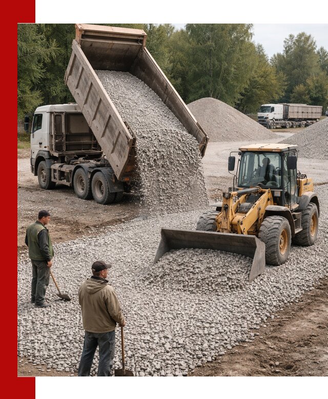Купить гравийный щебень фракция 20-40 в Великом Новгороде с доставкой