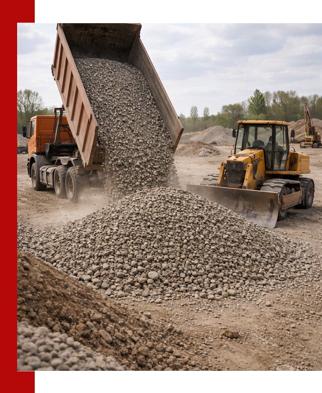 Доставка гравийного щебня фракции 40-70 в Великом Новгороде