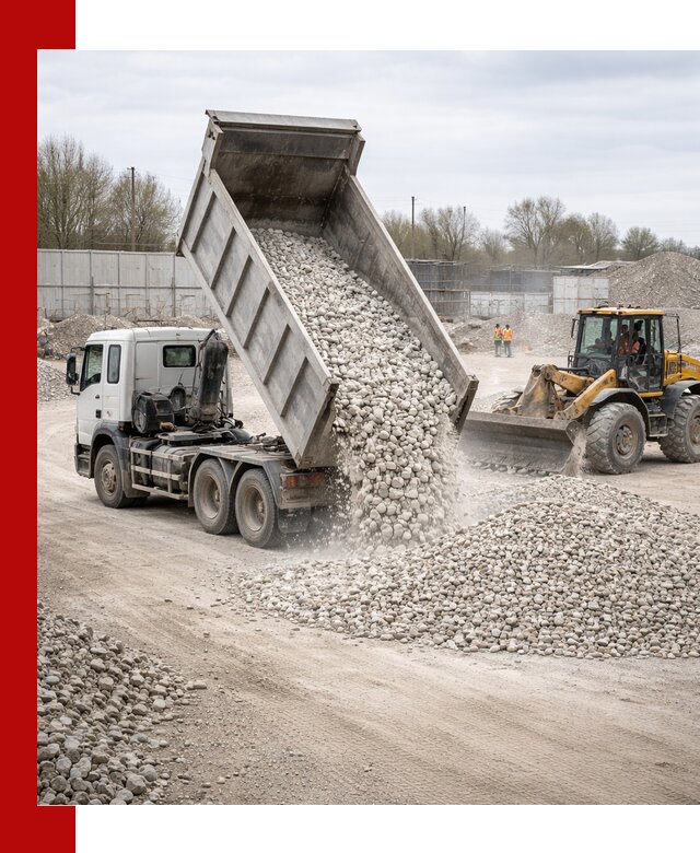 Доставка и продажа известнякового щебня в Великом Новгороде