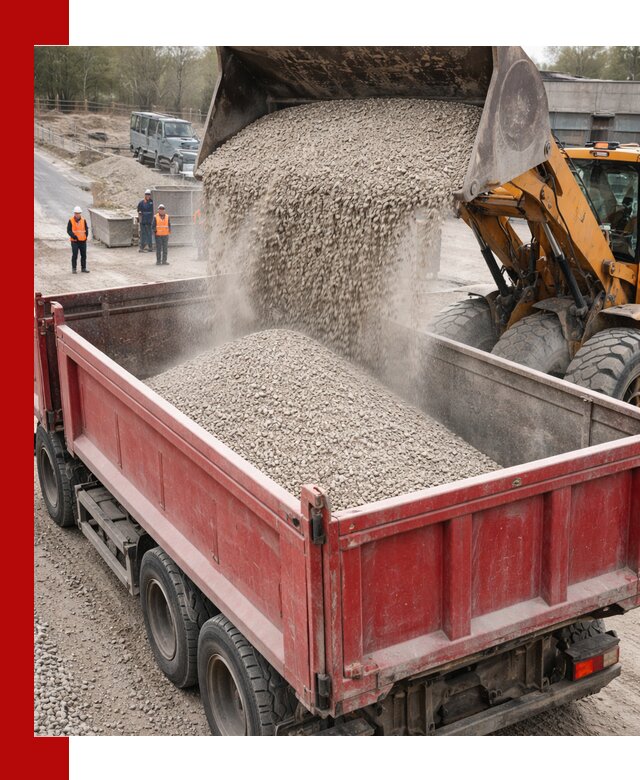 Купить известняковый щебень фракции 0-5 с доставкой в Великом Новгороде