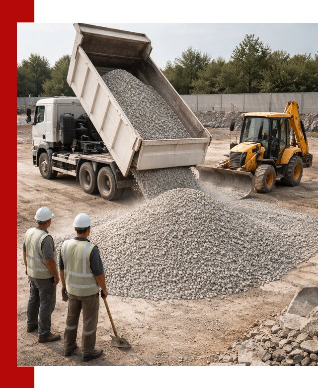 Купить известняковый щебень фракции 5–10 мм с доставкой в Великом Новгороде