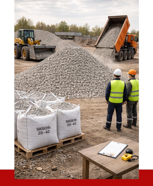 Известняковый щебень 20-40 в Великом Новгороде от 2148 р. ПРОНЕРУДВлк