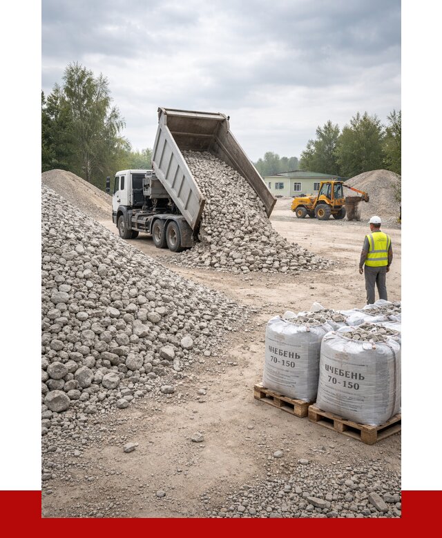 Известняковый щебень фракция 70-150 в Великом Новгороде от 1279 р. | ПРОНЕРУДВлк