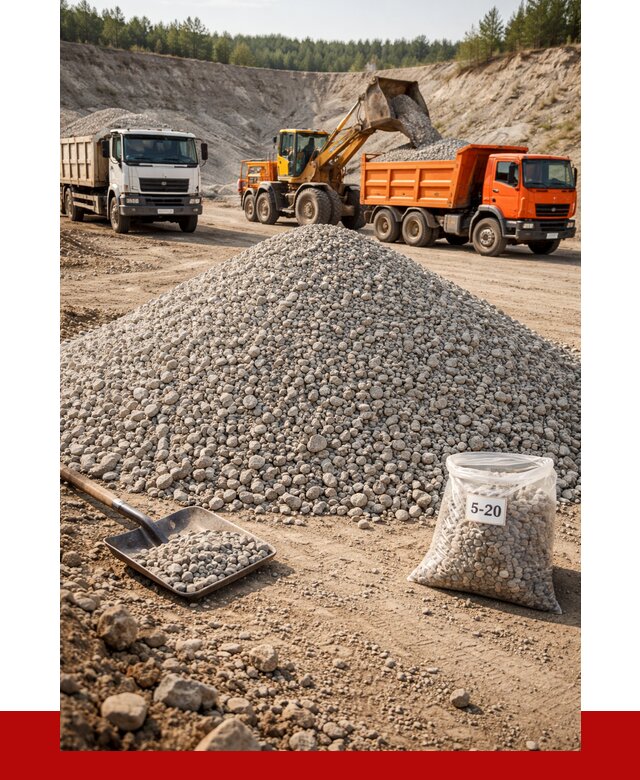 Доломитовый щебень фр. 5-20 в Великом Новгороде от 4297 р. | ПРОНЕРУДВлк