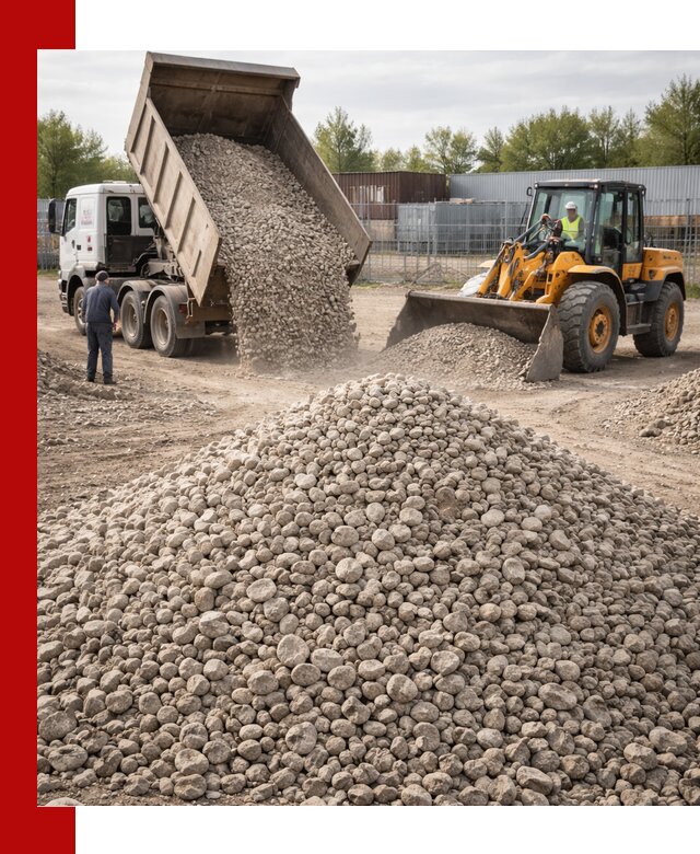 Доломитовый щебень фракции 20–41 с доставкой в Великом Новгороде