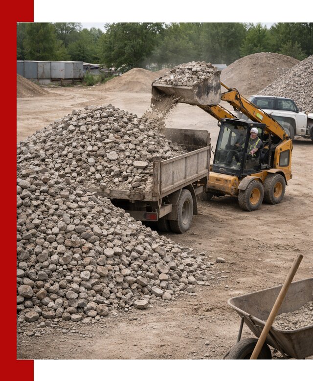 Доставка вторичного щебня в Великом Новгороде для строительных работ