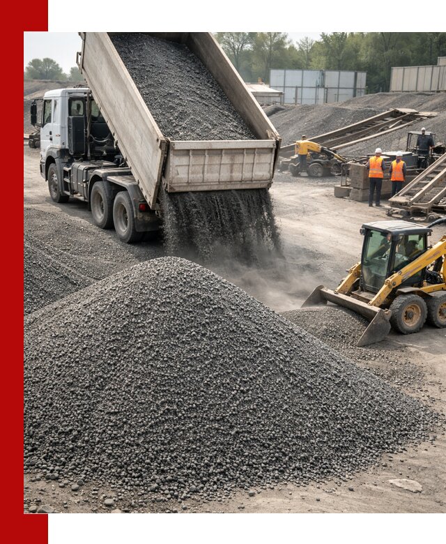 Вторичный щебень фракция 0–5 с доставкой в Великом Новгороде
