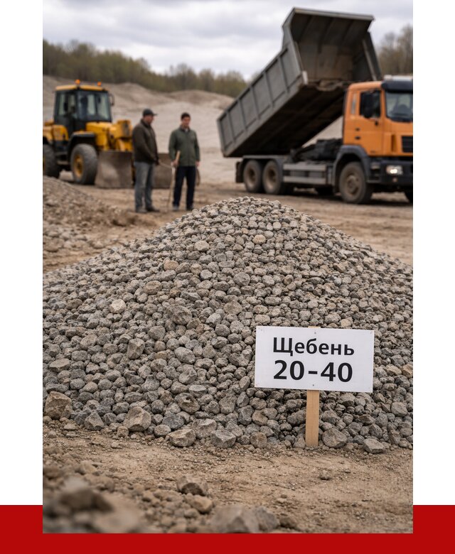 Бетонный щебень фракция 20-40 в Великом Новгороде от 2506 р. | ПРОНЕРУДВлк