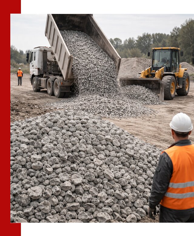 Доставка бетонного щебня фракции 20-40 в Великом Новгороде