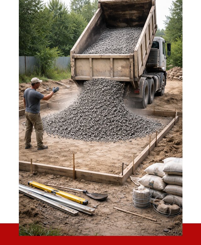 Купить щебень для фундамента в Великом Новгороде от 4604 р. | ПРОНЕРУДВлк