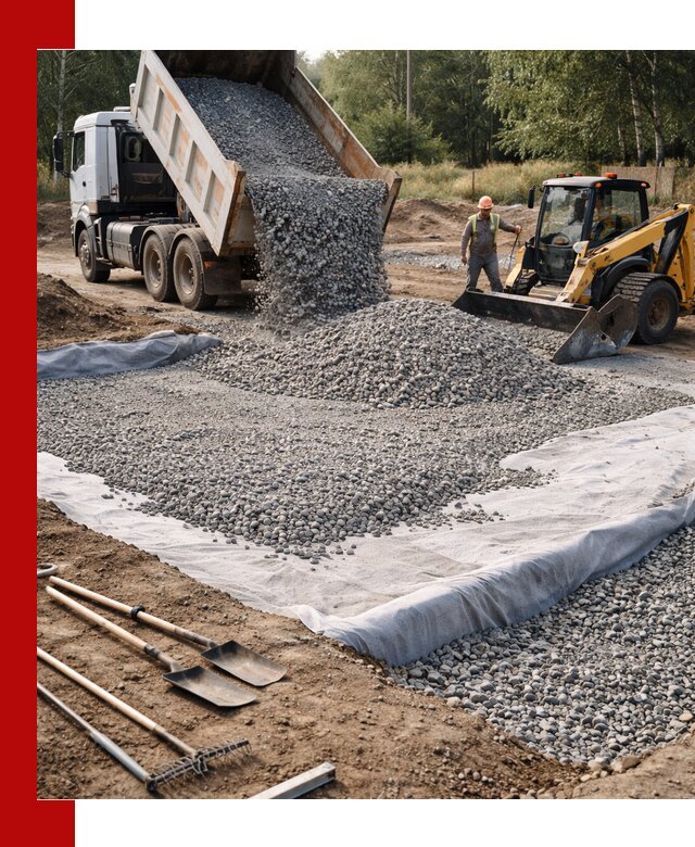 Щебень для фундамента с доставкой в Великом Новгороде