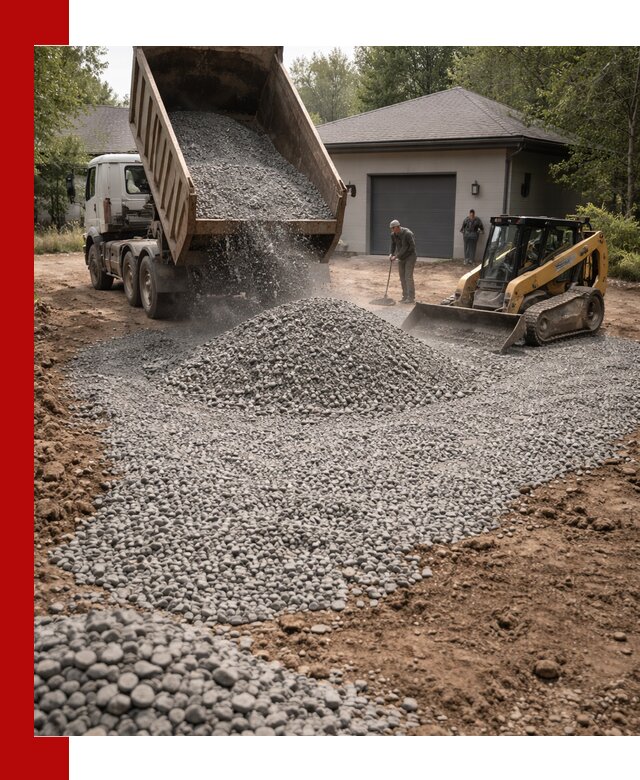Щебень для парковки в Великом Новгороде: доставка и укладка качественного материала