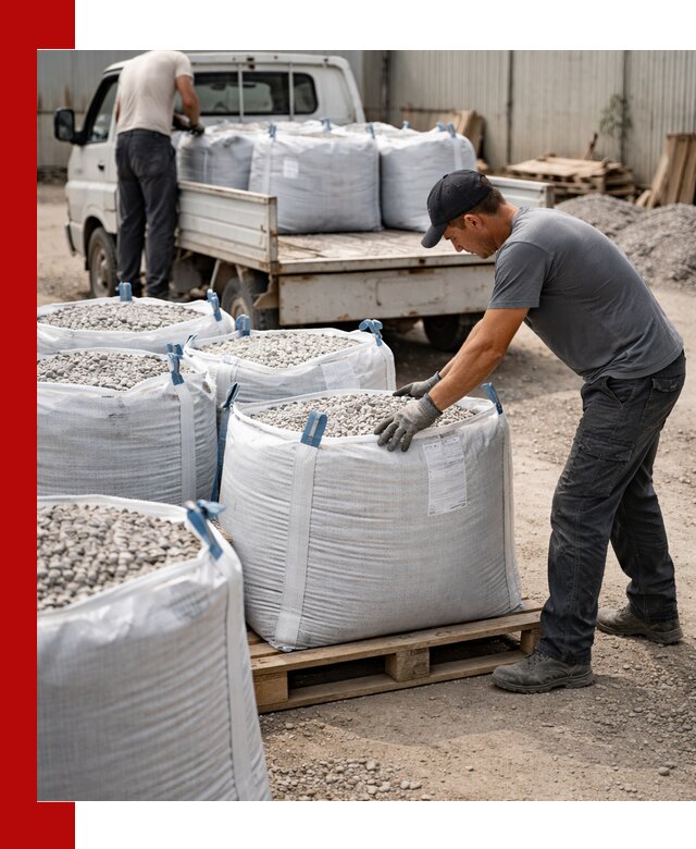 Доставка щебня в мешках по выгодным ценам в Великом Новгороде