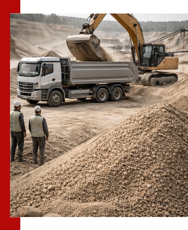 Карьерный крупнозернистый песок с доставкой в Великом Новгороде