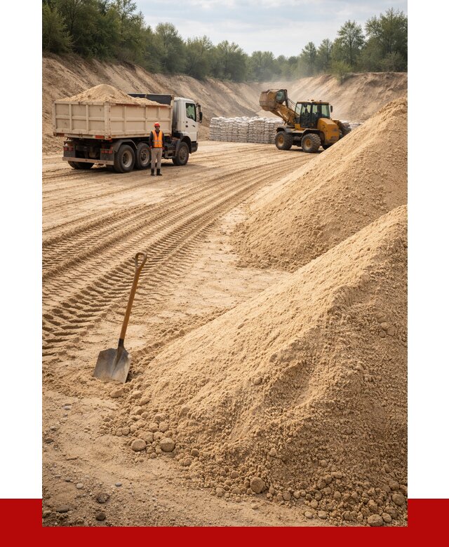 Карьерный песок мелкозернистый в Великом Новгороде от 9207 р. | ПРОНЕРУДВлк