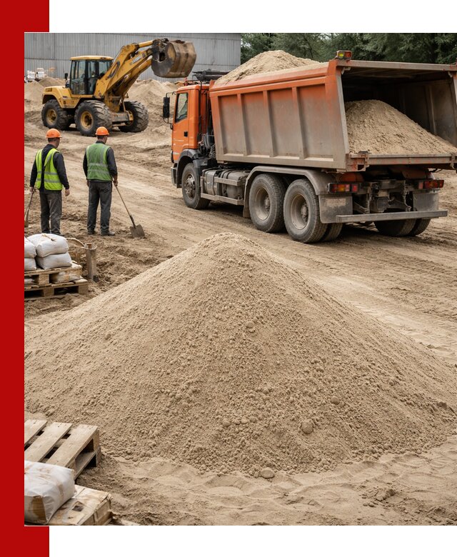 Доставка и продажа мытого речного песка в Великом Новгороде