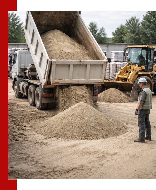 Поставка и доставка песка для бетона в Великом Новгороде
