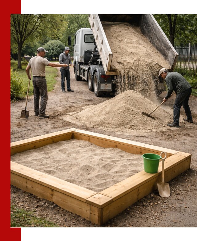 Песок для песочницы с доставкой в Великом Новгороде недорого и чистый