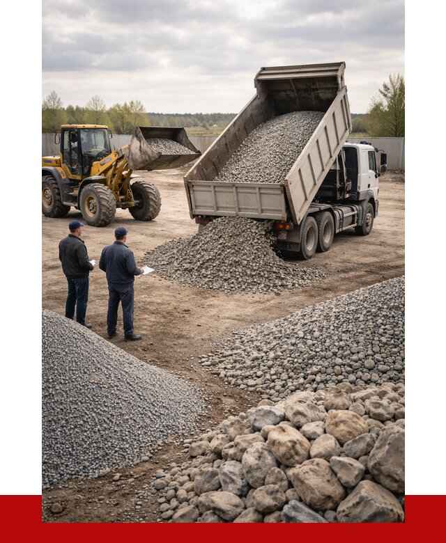 Гравий и камень с доставкой в Великом Новгороде от 4297 р. - ПРОНЕРУДВлк