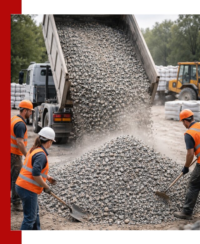 Доставка гравия и камня в Великом Новгороде оптом и в розницу
