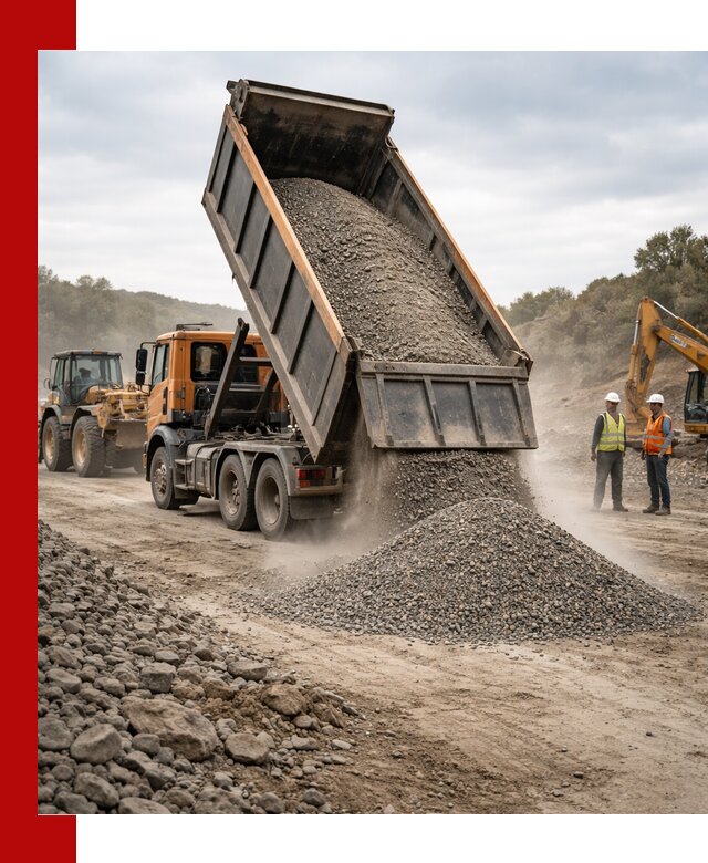 Щебёночно-песчаная смесь ЩПС С1 с доставкой в Великом Новгороде