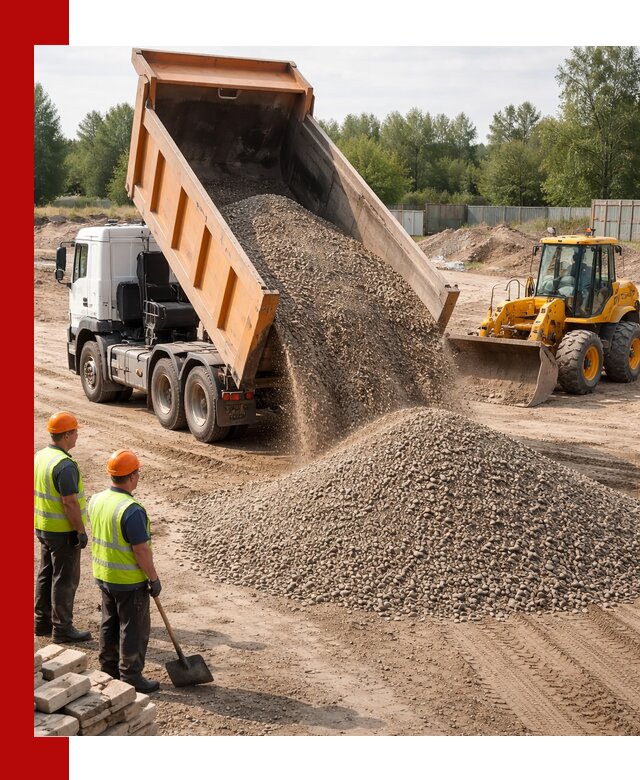 Доставка щебёночно-песчаной смеси ЩПС С7 в Великом Новгороде