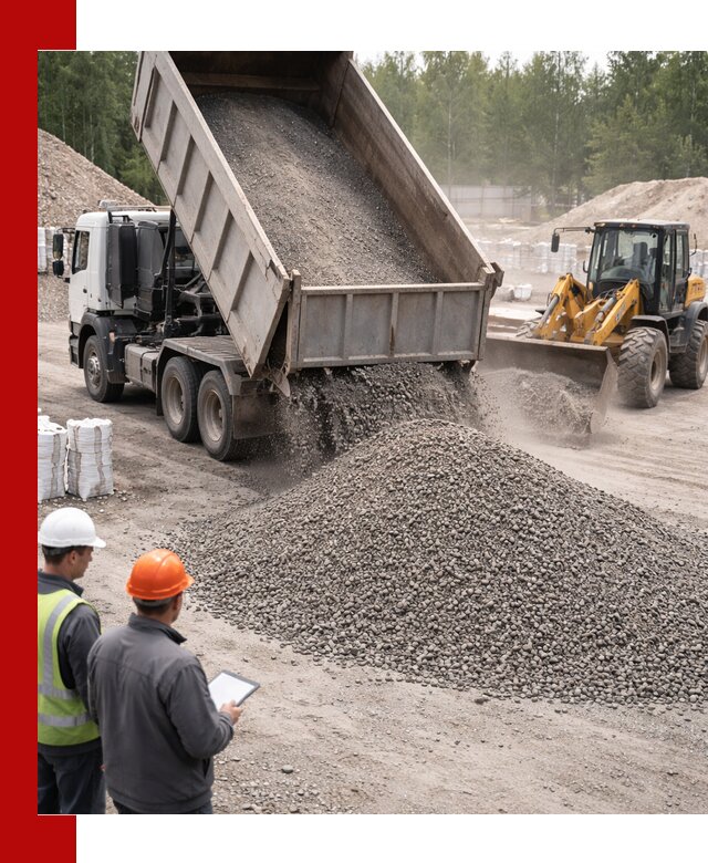 Доставка и продажа гранитного отсева 0-10 в Великом Новгороде