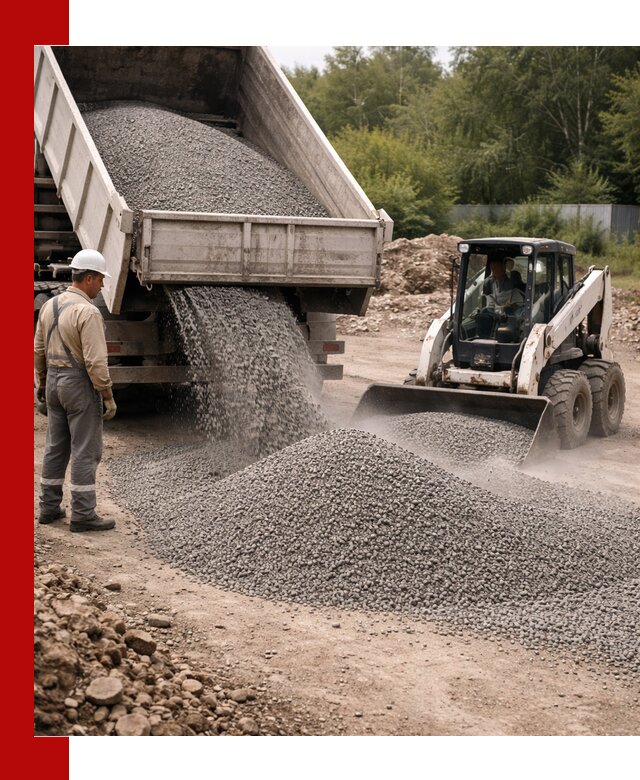Доставка гравийного отсева 0-5 в Великом Новгороде оптом и в розницу