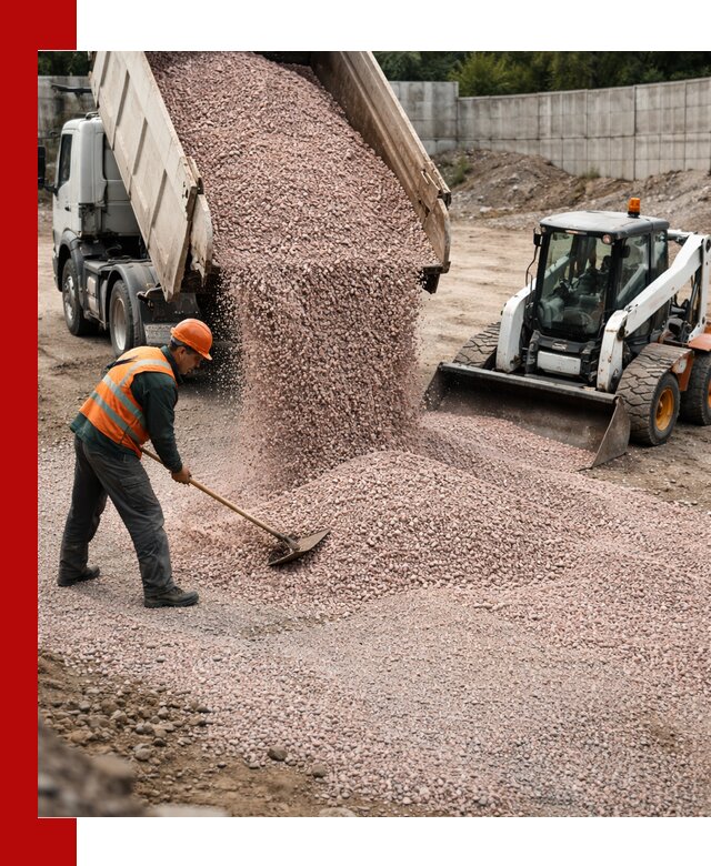 Крошка розовый гранит с доставкой в Великом Новгороде от производителя