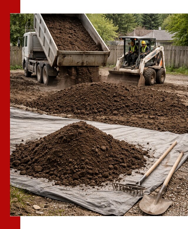 Грунт для отсыпки участка с доставкой в Великом Новгороде