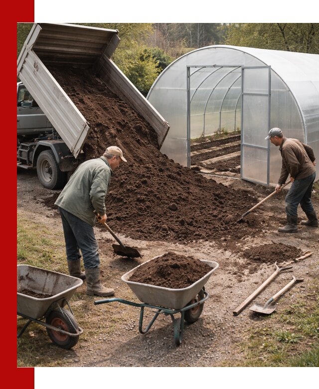 Грунт для теплицы с доставкой в Великом Новгороде — плодородный субстрат под растения