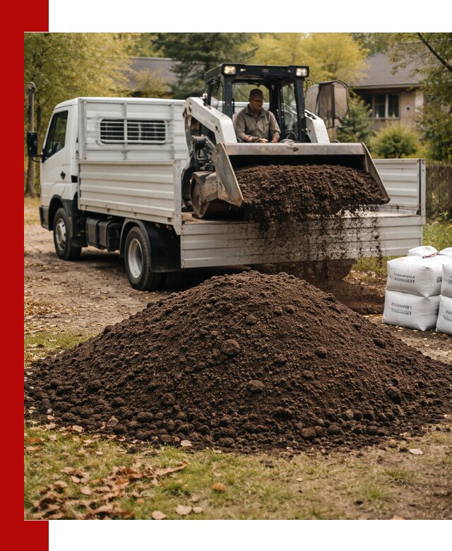 Доставка садовой земли в больших объёмах в Великом Новгороде
