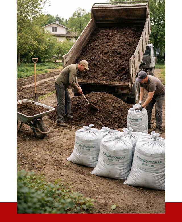 Плодородная смесь в Великом Новгороде от 4297 р./куб с доставкой | ПРОНЕРУДВлк