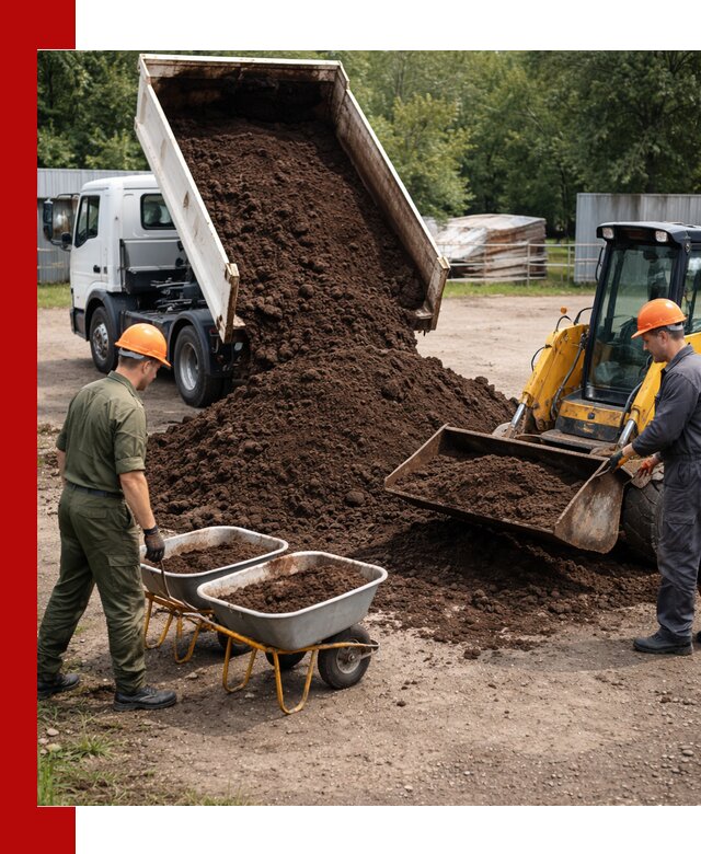 Доставка торфо-земляной смеси в Великом Новгороде для огорода и ландшафта