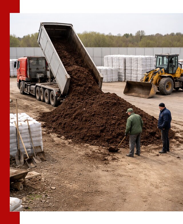 Доставка торфяных смесей оптом и в розницу в Великом Новгороде