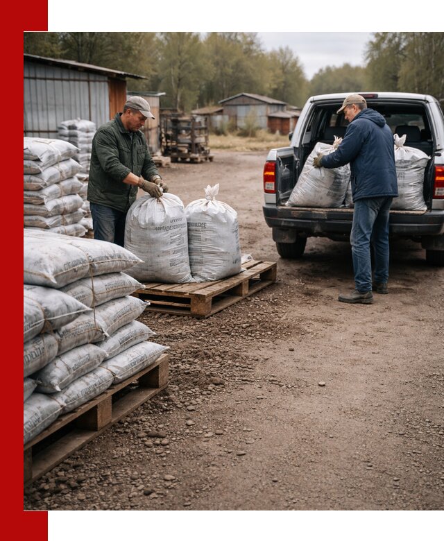 Купить конский навоз в мешках с доставкой в Великом Новгороде