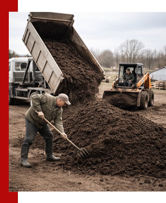 Доставка и продажа перегноя в Великом Новгороде быстро и дешево
