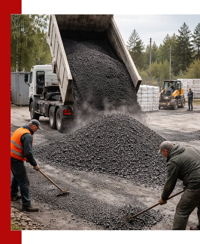 Доставка и продажа асфальтного гранулята в Великом Новгороде