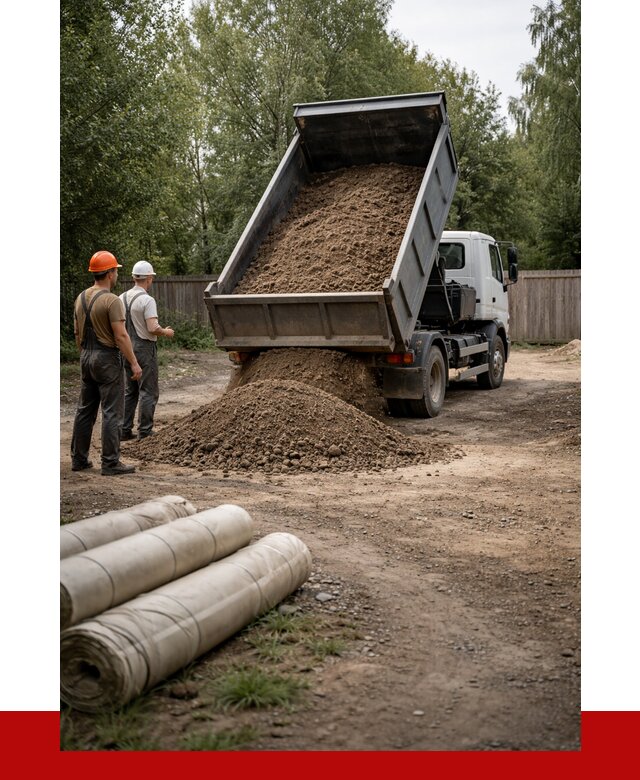 Доставка сыпучих материалов самосвалом в [cvi] от 4297 р. | ПРОНЕРУДВлк