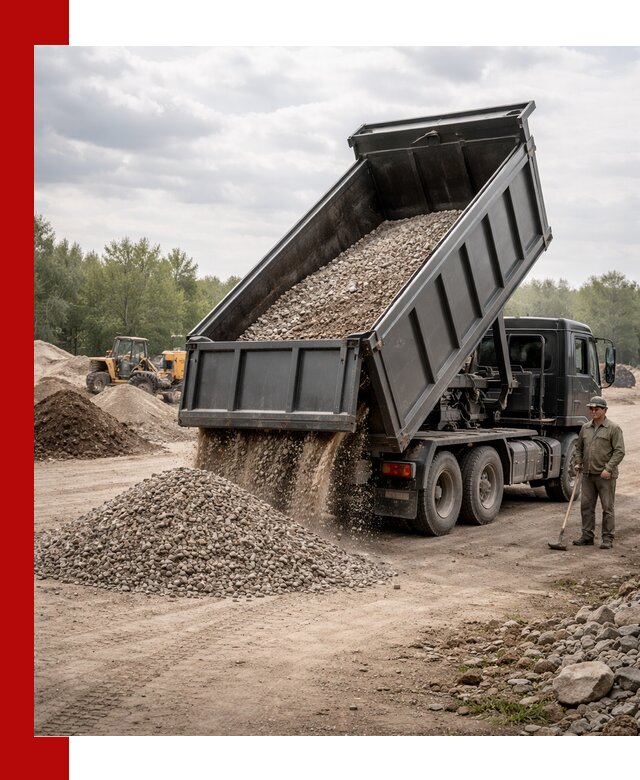 Доставка самосвалом 30 м3 по выгодным ценам в Великом Новгороде