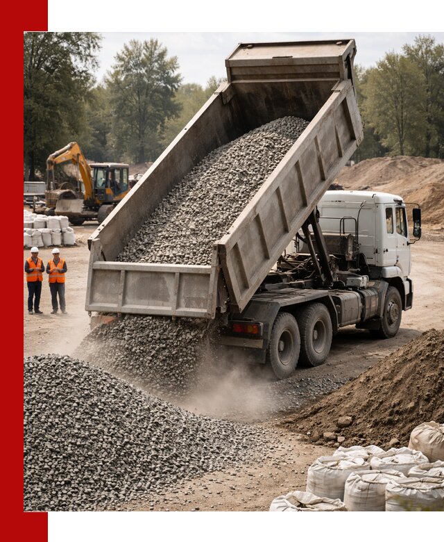 Аренда самосвала в Великом Новгороде для доставки сыпучих и нерудных материалов