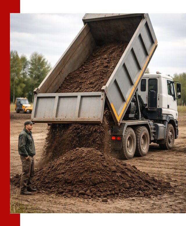Аренда самосвала с водителем в Великом Новгороде для сыпучих грузов и навоза