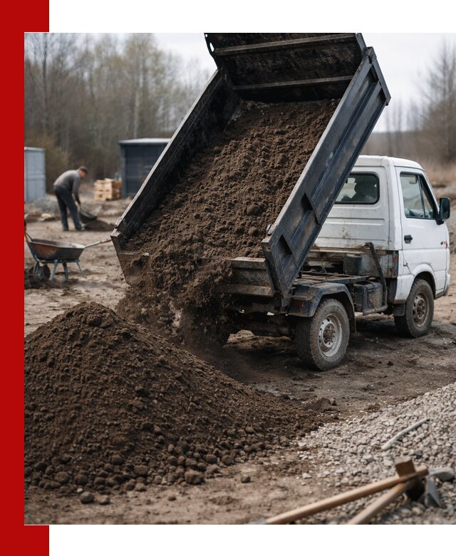 Аренда минисамосвала в Великом Новгороде для доставки сыпучих материалов