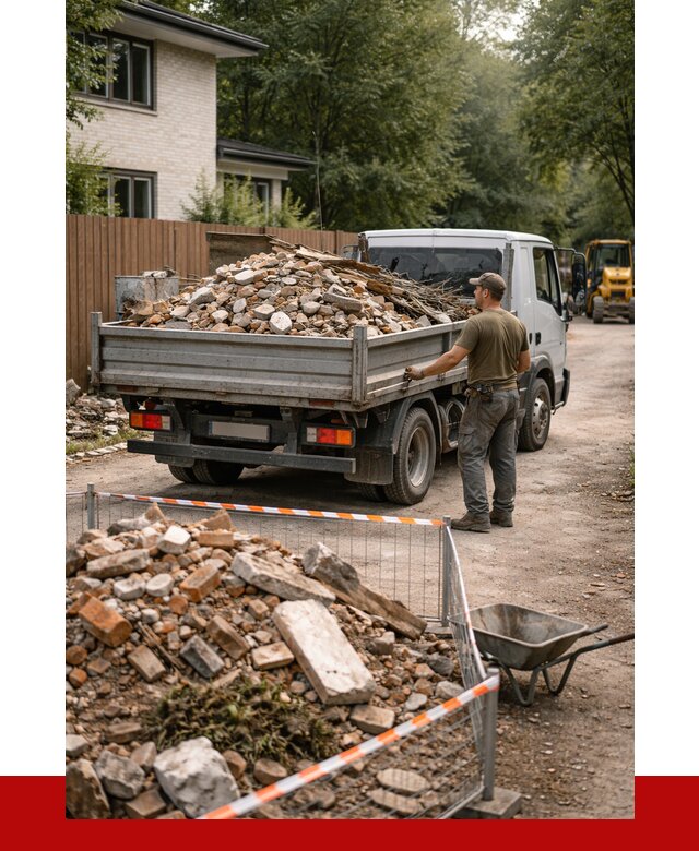 Вывоз строительного мусора с погрузкой в Великом Новгороде от 7673 р | ПРОНЕРУДВлк