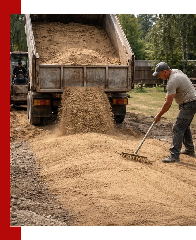 Отсыпка участка песком в Великом Новгороде быстро и качественно