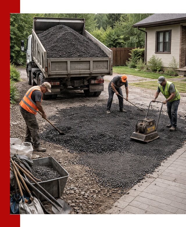 Асфальтовая крошка для двора с доставкой в Великом Новгороде